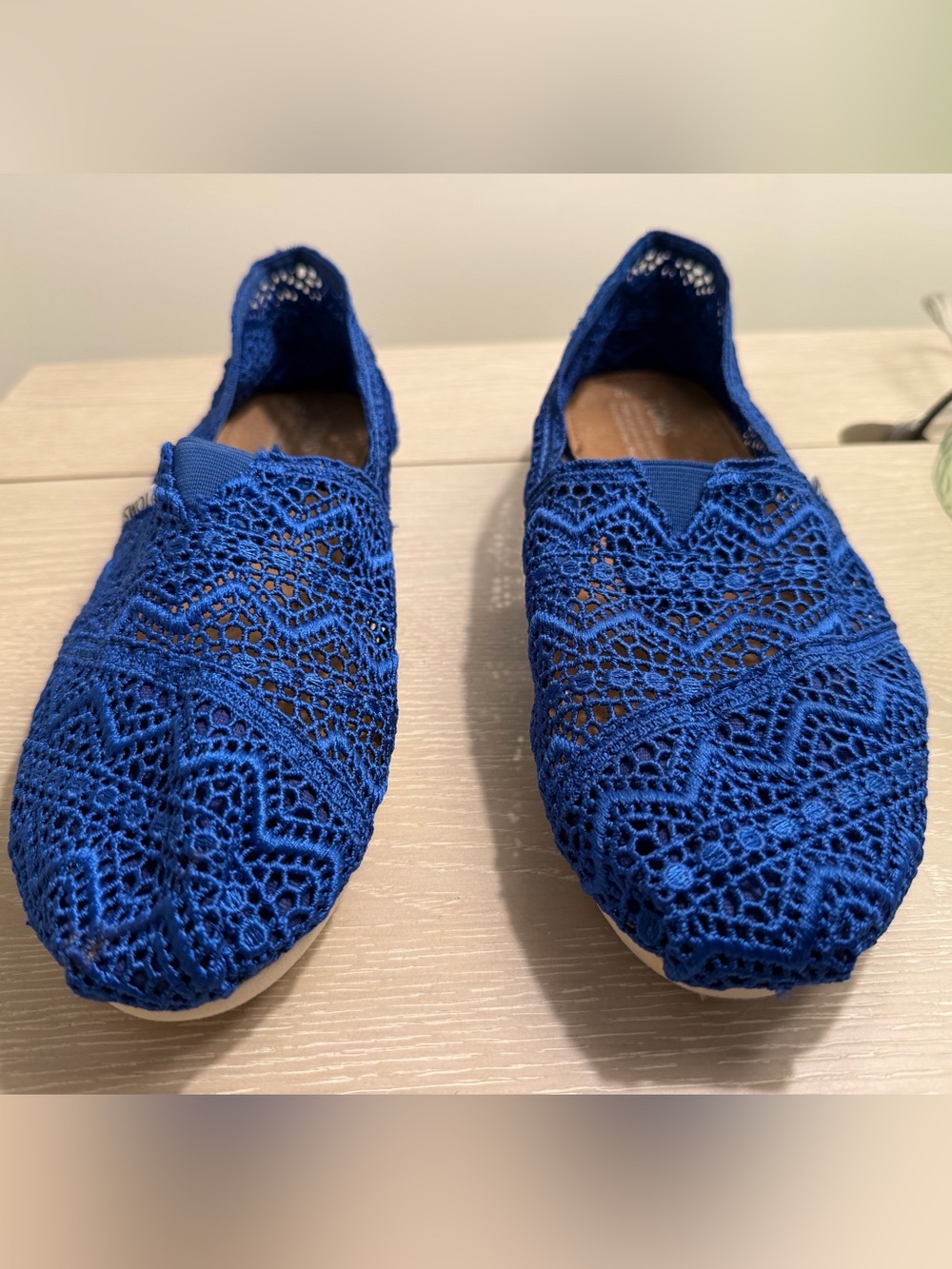 *EUC* TOMS Women’s Alpargata Moroccan Crochet Slip On Shoes - Picture 2 of 7